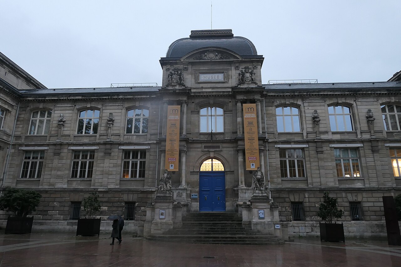 La façade occidentale du musée des Beaux-Arts de Rouen.