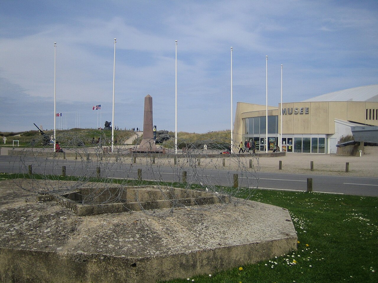 Le musée du Débarquement d’Utah Beach et ses abords, photographiés en 2009.